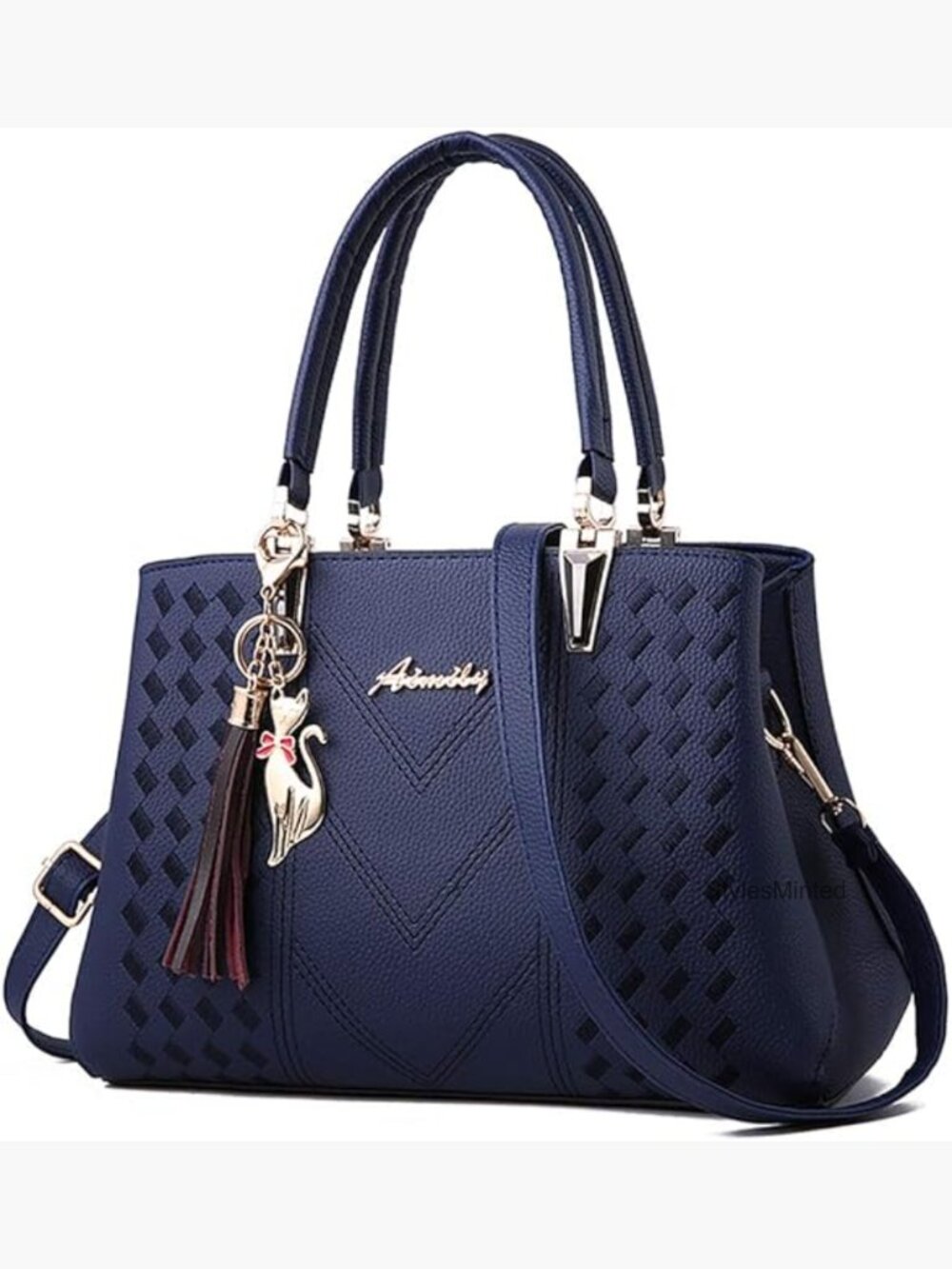 PU Leather Satchel Handbag Shoulder Tote Crossbody Messenger Bag